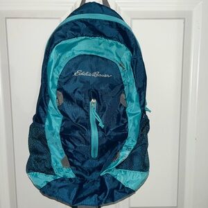 Eddie Bauer Aqua and Navy Backpack